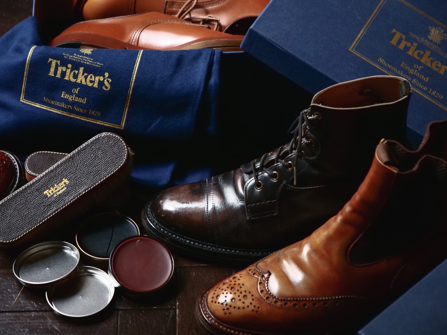 Tricker's × UW トリッカーズ/ユニオンワークス uk7英国製