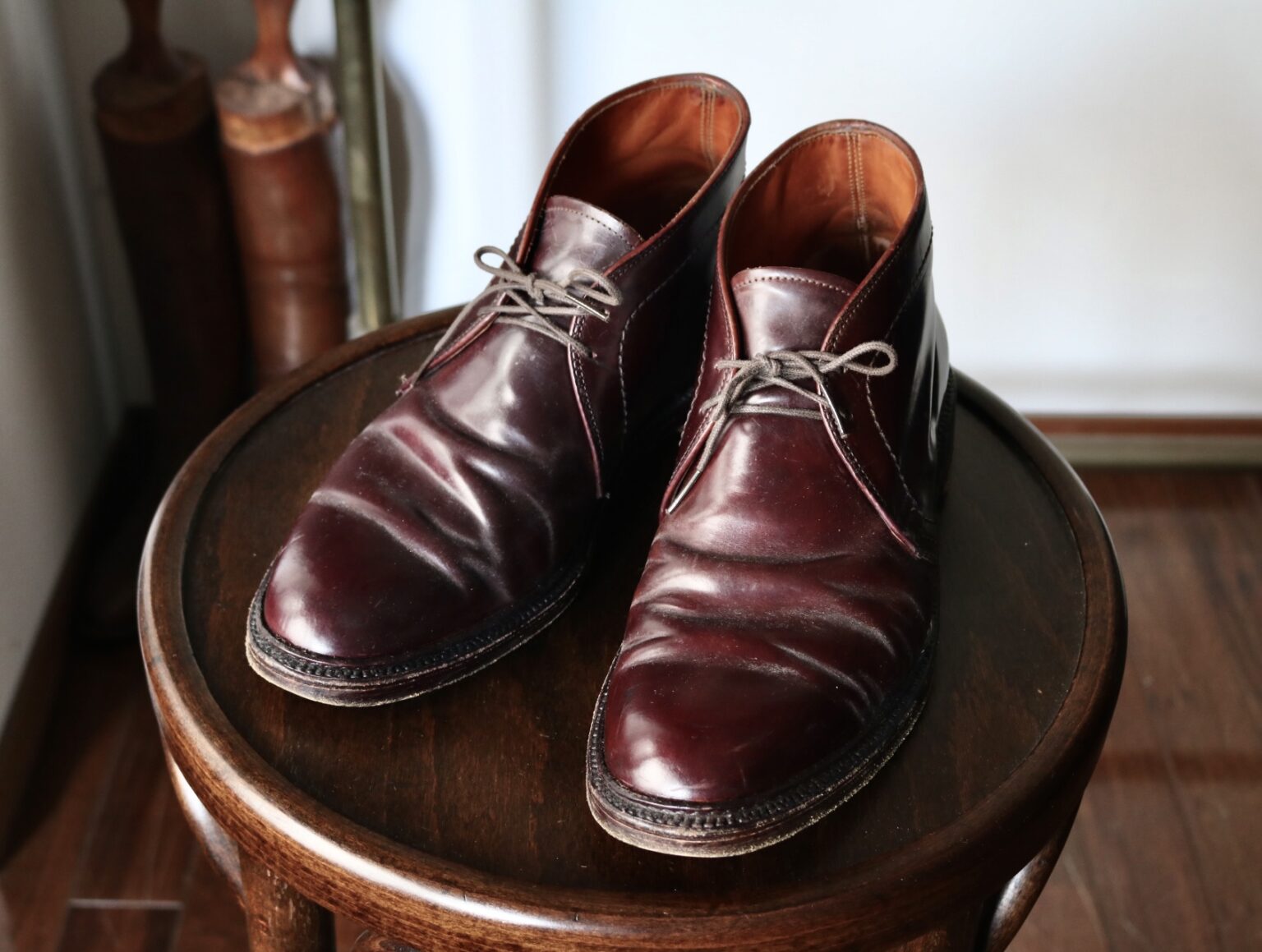 箱付】Alden オールデン CORDOVAN コードバンチャッカブーツ - ブーツ