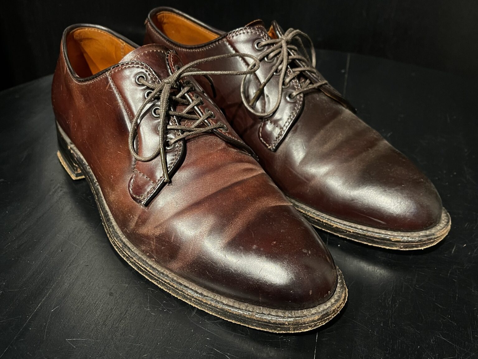 オールデンALDEN 41148h cordovan 9B/D  靴袋　替紐付き